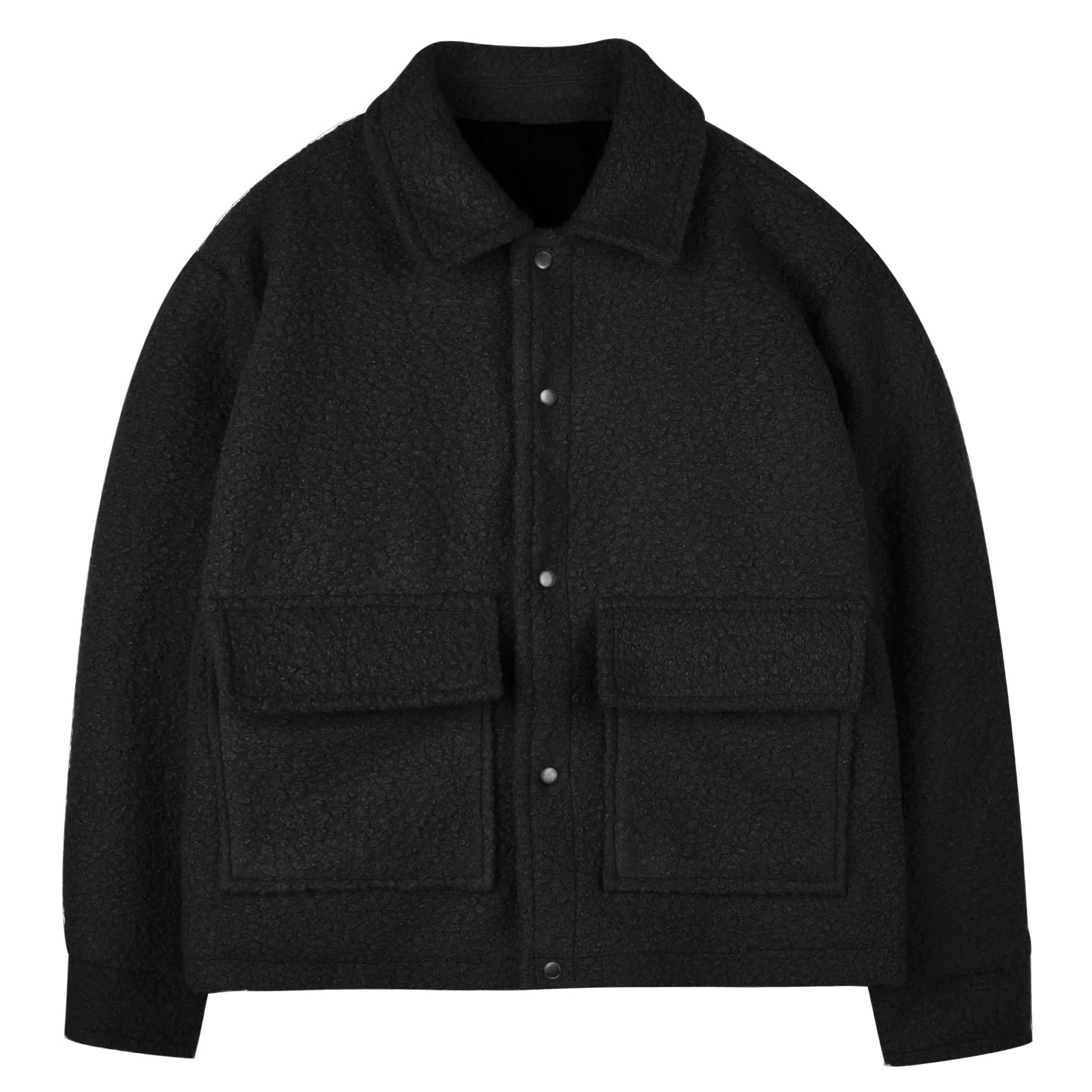 V180 soft terry jacket (black)